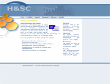 Tablet Screenshot of hsc-gmbh.net
